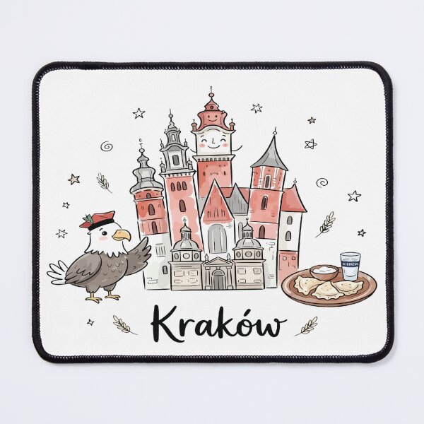Item preview, Cute Krakow Poland Doodle Art designed and sold by RamyGallery.