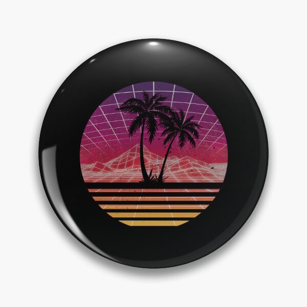 Item preview, Modern Retro 80S Outrun Sunset Palm Tree Silhouette - Original designed and sold by ambrialau-rie.