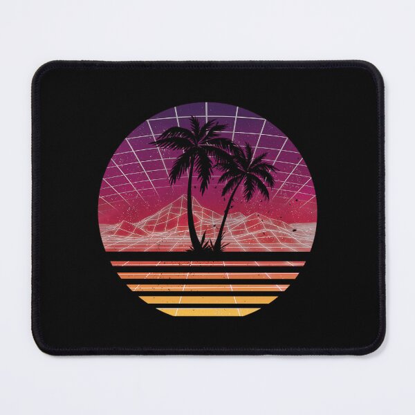 Item preview, Modern Retro 80S Outrun Sunset Palm Tree Silhouette - Original designed and sold by ambrialau-rie.