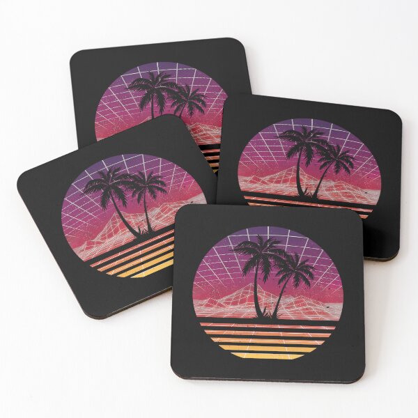 Item preview, Modern Retro 80S Outrun Sunset Palm Tree Silhouette - Original designed and sold by ambrialau-rie.
