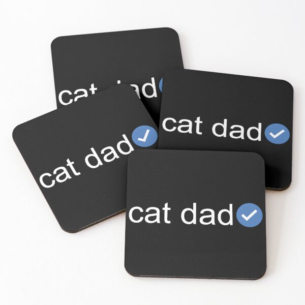 Item preview, Cat Dad Verified Checkmark designed and sold by Dmo3HarkoArt.