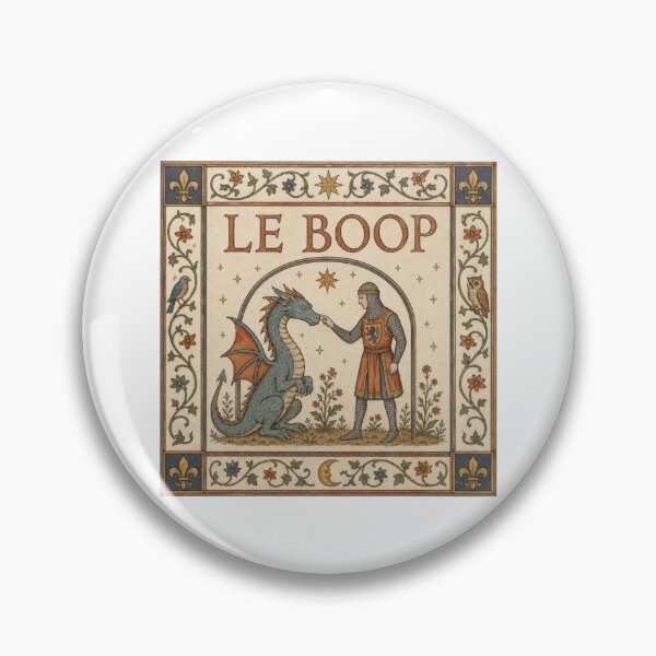 Item preview, Vintage Le Boop Meme Medieval Dragon Knight Design designed and sold by PartyFam.