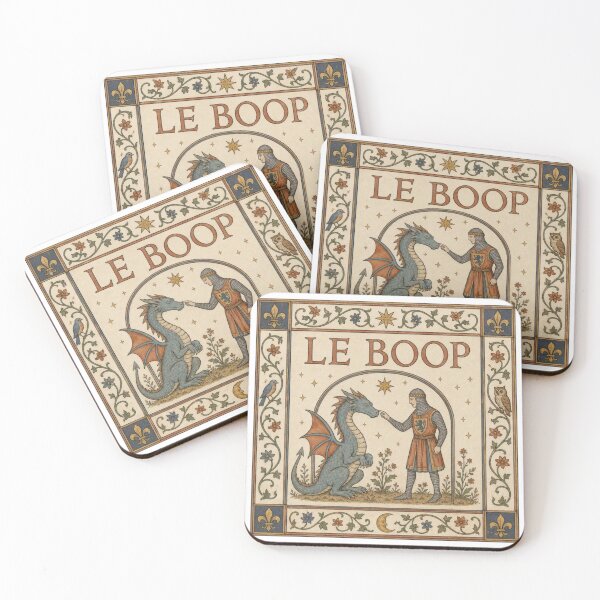 Item preview, Vintage Le Boop Meme Medieval Dragon Knight Design designed and sold by PartyFam.