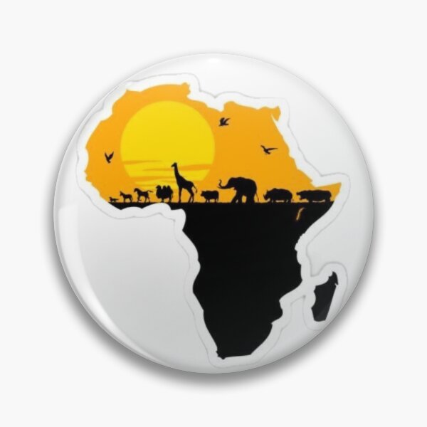 Item preview, Africa Safari Map — African Heritage & Wild Roots designed and sold by Aisha Creates.