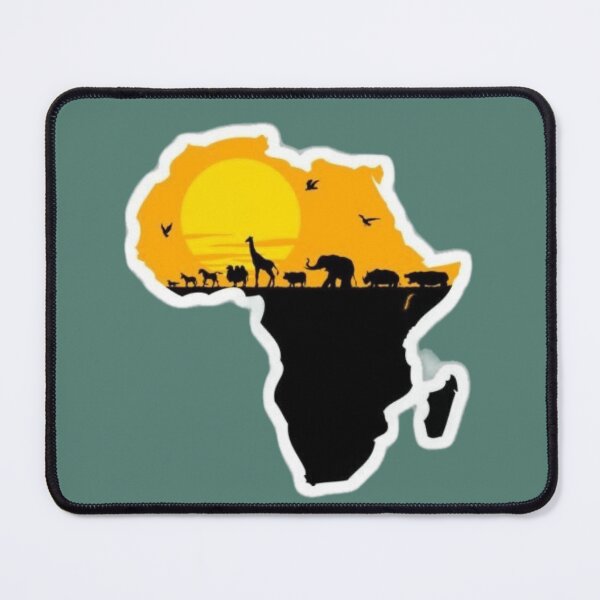 Item preview, Africa Safari Map — African Heritage & Wild Roots designed and sold by Aisha Creates.