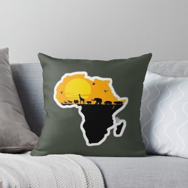 Item preview, Africa Safari Map — African Heritage & Wild Roots designed and sold by Aisha Creates.