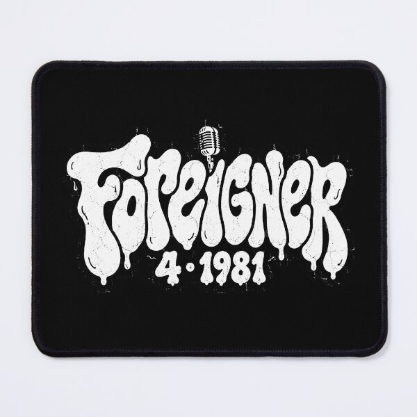 Item preview, Foreigner 4 Album 1981 Melting Graffiti Rock Typography designed and sold by JMS-Artvintage.