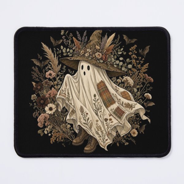 Item preview, ghost witch spooky boho floral cottagecore halloween designed and sold by PatriciaAnn8.