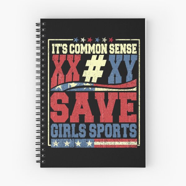 Item preview, It's Common Sense XX XY Save Girls Sports American Flag designed and sold by watanabeee.