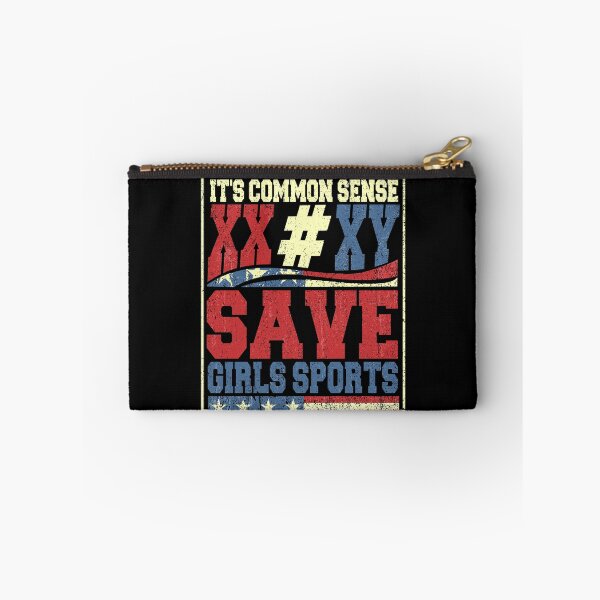 Item preview, It's Common Sense XX XY Save Girls Sports American Flag designed and sold by watanabeee.
