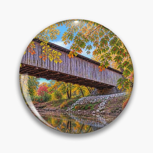 Item preview, Bennett's Mill Covered Bridge sticker designed and sold by gotucoveredart.