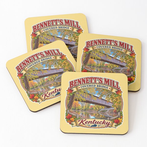 Item preview, Bennett's Mill Covered Bridge sticker designed and sold by gotucoveredart.