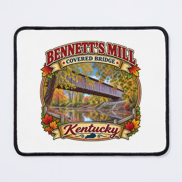 Item preview, Bennett's Mill Covered Bridge sticker designed and sold by gotucoveredart.