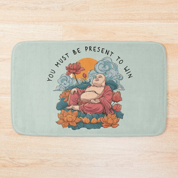Item preview, You Must Be Present To Win | Lucky Buddha designed and sold by The Great Land of Snark!.