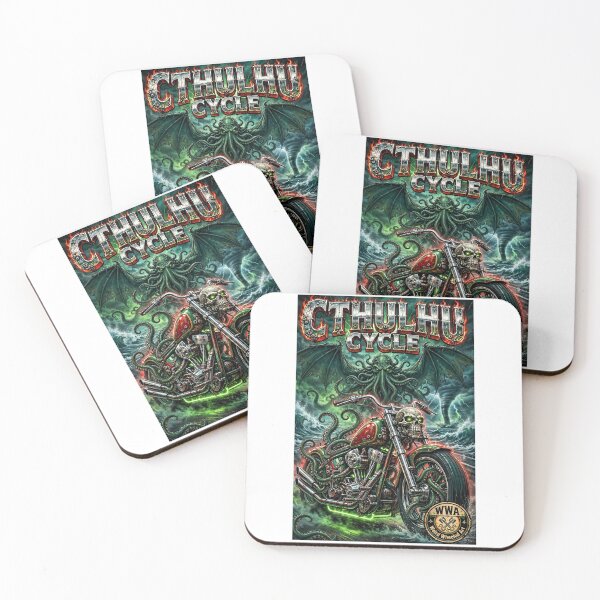 Item preview, Cthulhu Cycle Skull Chopper designed and sold by WeirdWheeledArt.