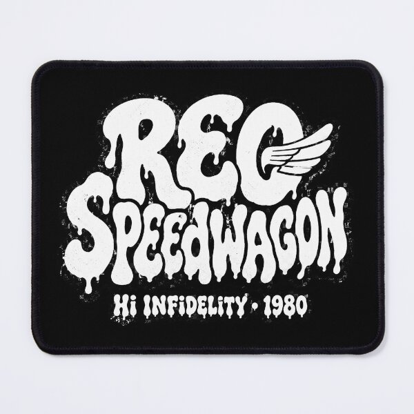 Item preview, REO Speedwagon Hi Infidelity 1980 Dripping Drip Font Rock Design designed and sold by JMS-Artvintage.
