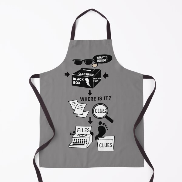 Item preview, The Classified Black Box - Investigative Mystery Art designed and sold by Urban-InkStudio.