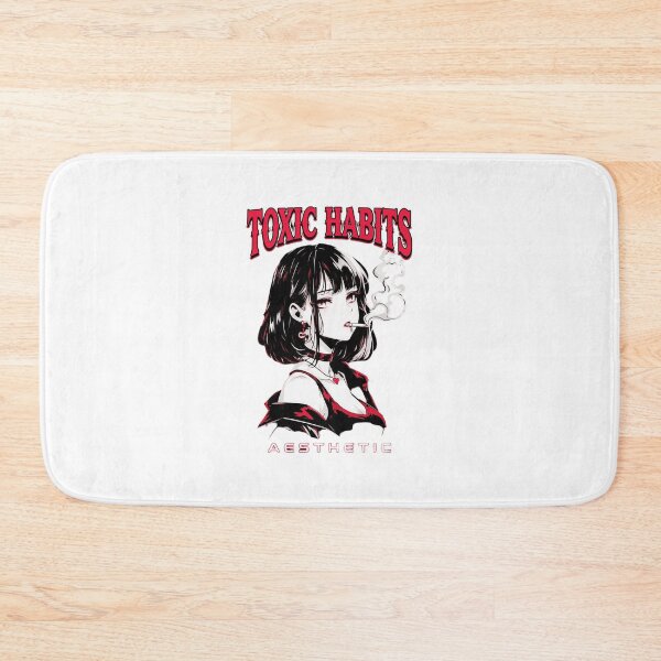 Item preview, Toxic Habits Aesthetic Anime Girl designed and sold by fredcoleman.