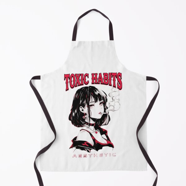 Item preview, Toxic Habits Aesthetic Anime Girl designed and sold by fredcoleman.