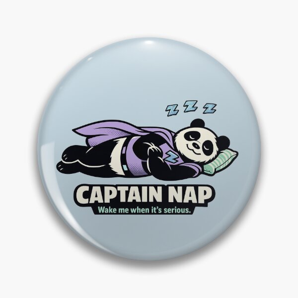 Item preview, Captain Nap – Wake Me When It's Serious designed and sold by KungPowUnicorn.