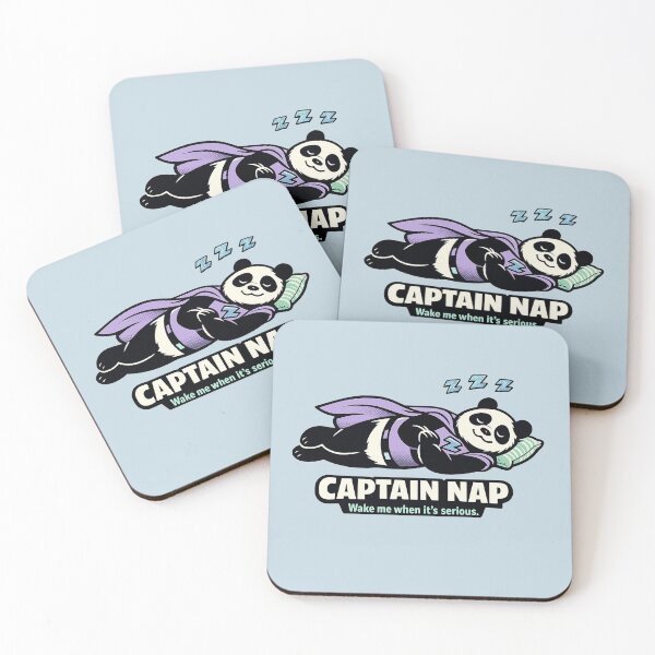 Item preview, Captain Nap – Wake Me When It's Serious designed and sold by KungPowUnicorn.