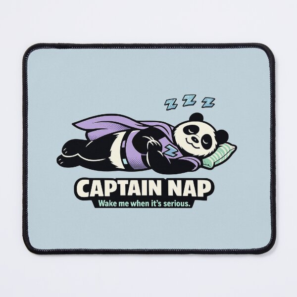Item preview, Captain Nap – Wake Me When It's Serious designed and sold by KungPowUnicorn.