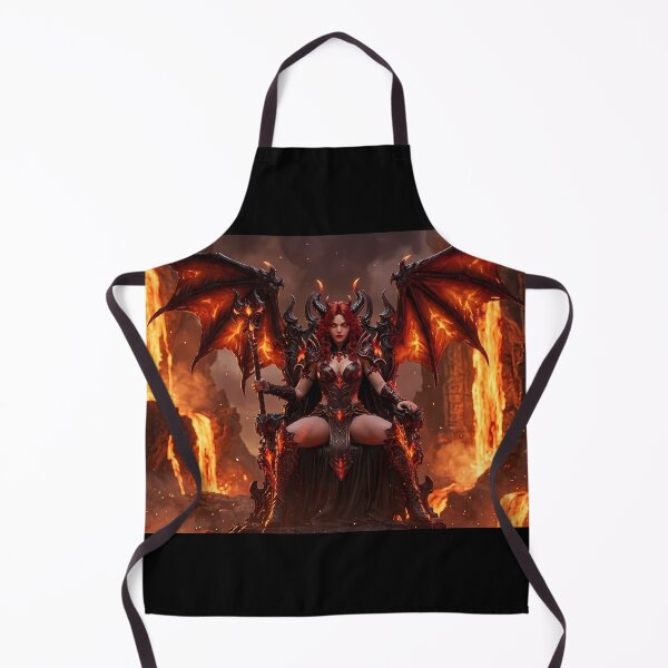 Item preview, Red Demon Queen Fiery Throne Underworld designed and sold by GalleryBrisArt.