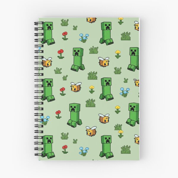 Item preview, Minecraft Creeper Bees Pattern designed and sold by LyssasMindArt.