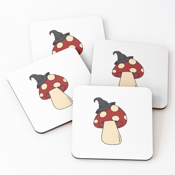 Item preview, Cute Spooky Mushroom Wearing a Witches Hat designed and sold by andreastunner.
