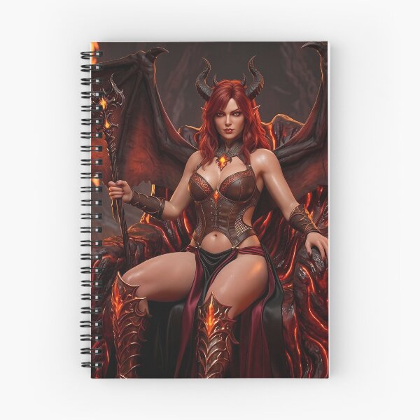 Item preview, Red Demon Queen Fiery Throne Underworld designed and sold by GalleryBrisArt.