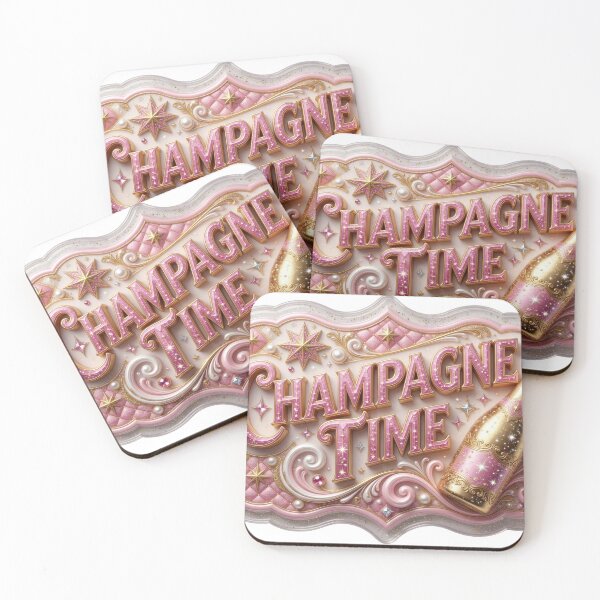 Item preview, Sharp CHAMPAGNE TIME 3D Text Art designed and sold by dazzlemakers.