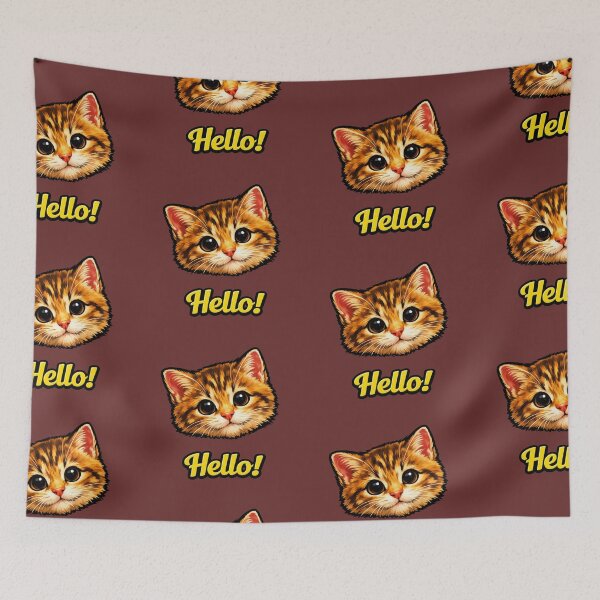 Item preview, Adorable Kitten saying Hello! designed and sold by SeanTee.