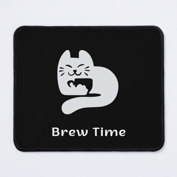 Item preview, Brew Time | Espresso Yourself Cats | Minimalist Coffee Cat designed and sold by ContigoART.