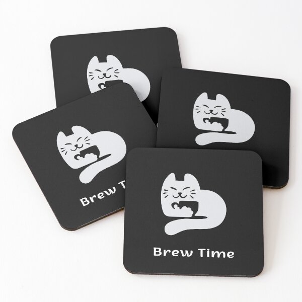 Item preview, Brew Time | Espresso Yourself Cats | Minimalist Coffee Cat designed and sold by ContigoART.