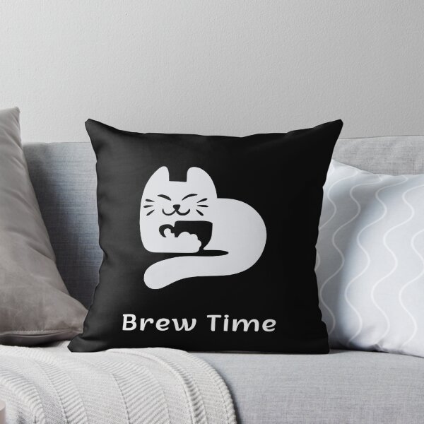 Item preview, Brew Time | Espresso Yourself Cats | Minimalist Coffee Cat designed and sold by ContigoART.