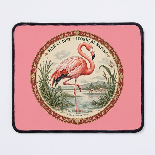 Item preview, Funny Flamingo Gift Pink By Diet Iconic By Nature Vintage Naturalist Flamingo Print Birdwatcher Gift Flamingo Sticker Art Print designed and sold by Fanverse Merchandise.