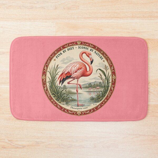 Item preview, Funny Flamingo Gift Pink By Diet Iconic By Nature Vintage Naturalist Flamingo Print Birdwatcher Gift Flamingo Sticker Art Print designed and sold by Fanverse Merchandise.