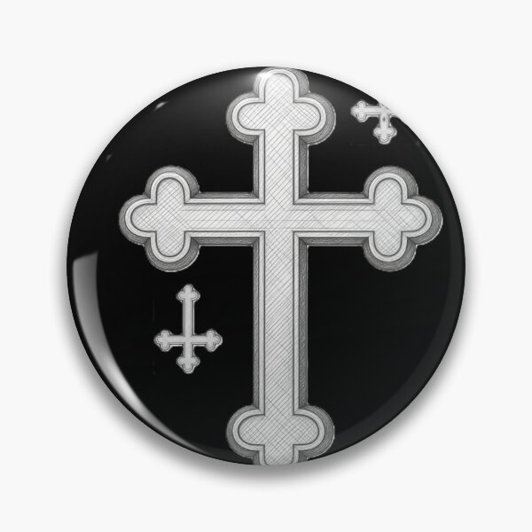 Item preview, Gothic Orthodox Cross Minimalist White Aesthetic designed and sold by abissdesing.