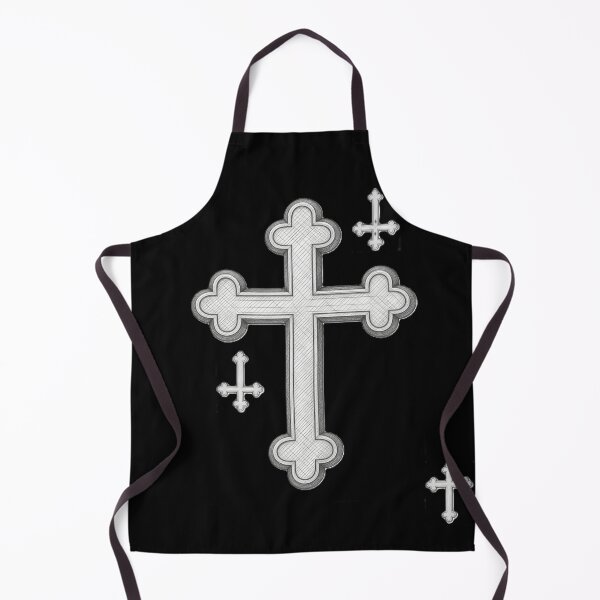 Item preview, Gothic Orthodox Cross Minimalist White Aesthetic designed and sold by abissdesing.