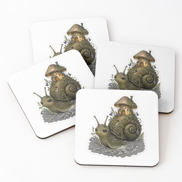 Item preview, Goblincore Snail Mushroom House designed and sold by IntelliMindDesigns.