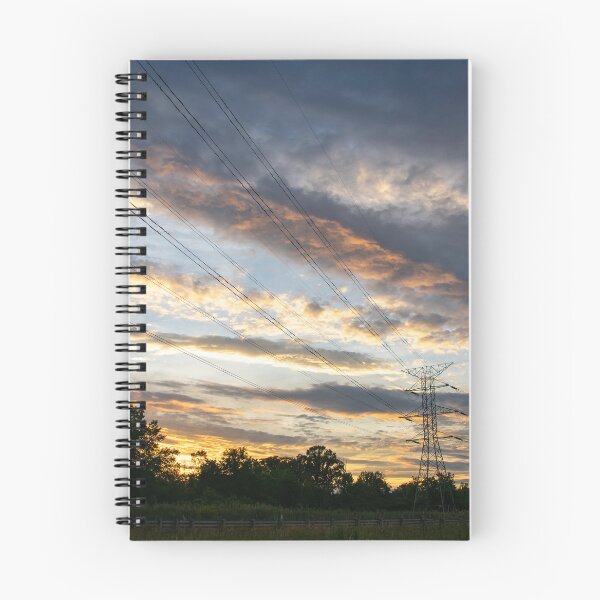 Item preview, Sunset Sky Over Electric Power Lines designed and sold by KillNFuel.