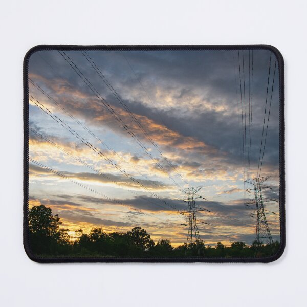 Item preview, Sunset Sky Over Electric Power Lines designed and sold by KillNFuel.