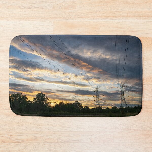 Item preview, Sunset Sky Over Electric Power Lines designed and sold by KillNFuel.