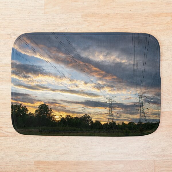 Item preview, Cielo al atardecer sobre líneas eléctricas designed and sold by KillNFuel.