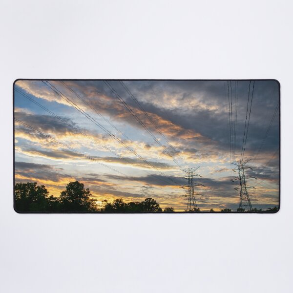 Item preview, Sunset Sky Over Electric Power Lines designed and sold by KillNFuel.