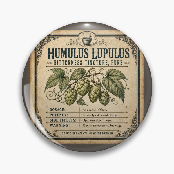 Item preview, Funny Homebrewing Gift Humulus Lupulus Hops Vintage Apothecary Label Homebrew Humor Craft Beer Gift Brewer Shirt Homebrewer Gift Mug designed and sold by Fanverse Merchandise.