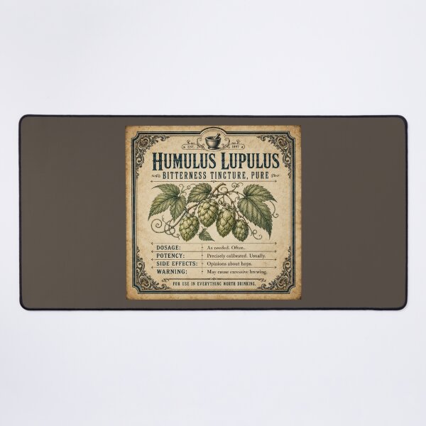 Item preview, Funny Homebrewing Gift Humulus Lupulus Hops Vintage Apothecary Label Homebrew Humor Craft Beer Gift Brewer Shirt Homebrewer Gift Mug designed and sold by Fanverse Merchandise.