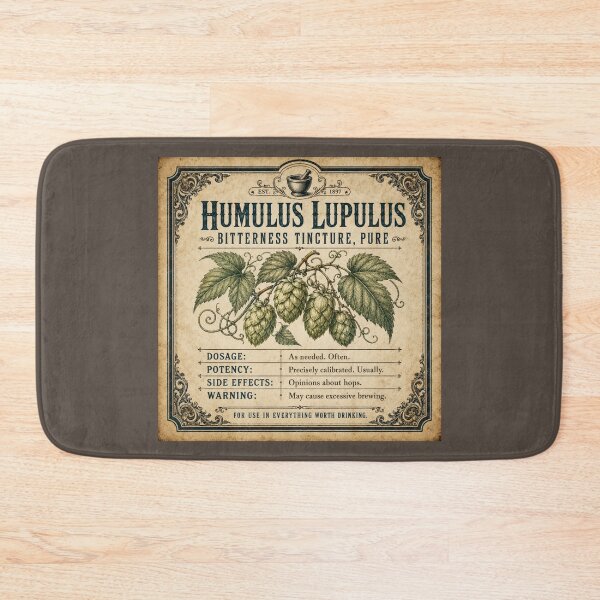 Item preview, Funny Homebrewing Gift Humulus Lupulus Hops Vintage Apothecary Label Homebrew Humor Craft Beer Gift Brewer Shirt Homebrewer Gift Mug designed and sold by Fanverse Merchandise.