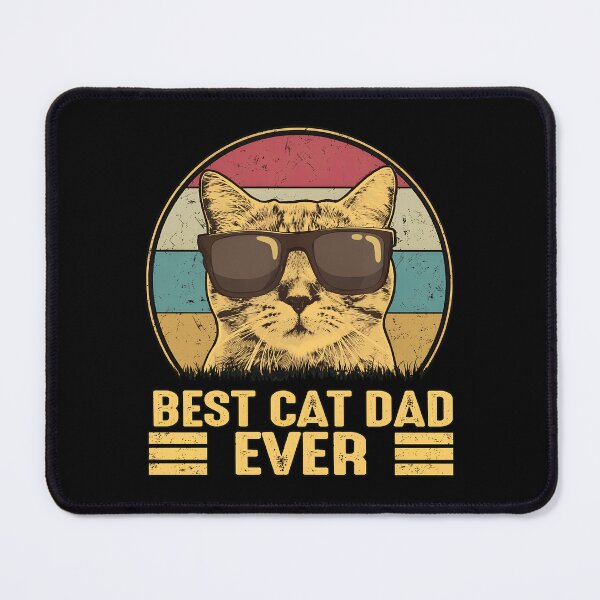 Item preview, Best Cat Dad Ever Retro Sunglasses Cat designed and sold by Dmo3HarkoArt.
