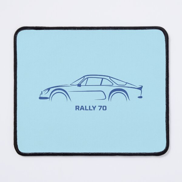 Item preview, Classic Rally Car 70s Motorsport Blue Silhouette Art designed and sold by KiwiRider.